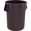 Gec Global Industrial Plastic Trash Can, Brown, 55 Gallon XDW-010-BN